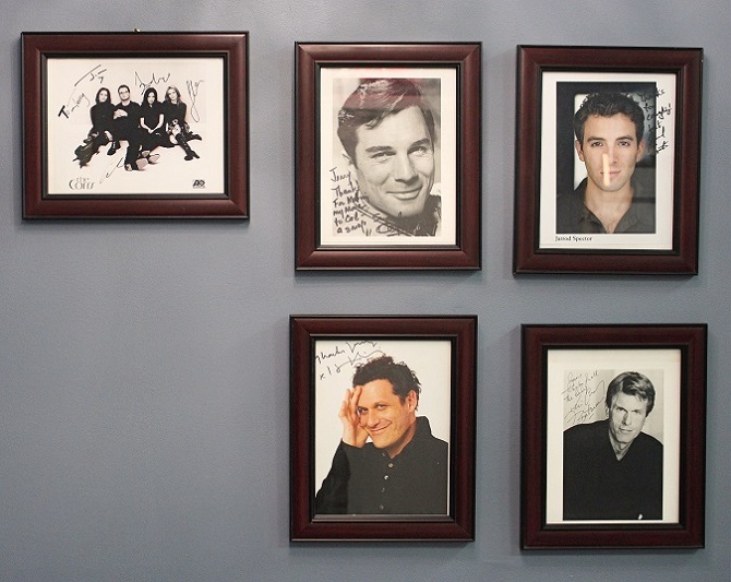 Past clients include The Corrs, George Maharis, Jarrod Spector, Isaac Mizrahi, and Kevin Conroy